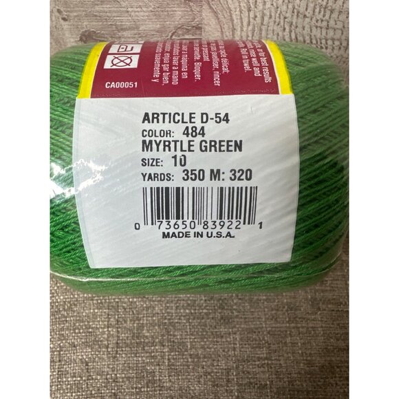 South Maid 100% Mercerized Cotton Crochet Thread Sz 10 Red & Green 350 Yards x2 - Picture 10 of 10